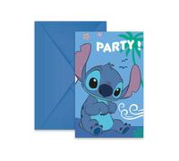Disney Carte d'invitation Lilo et Stitch Angel Party – Lot 6 invitations et enveloppes FSC