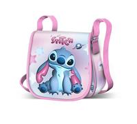 Disney Sac à Bandoulière Muffin, Mini 17 x 16 cm Girl's, Lilo et Stitch Rose, One Size