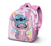 Disney Lilo et Stitch Couple-Sac à Dos 3D Elite, Rose 25 x 30 cm, Capacité 7 L