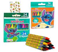 Disney Lilo et Stitch Crayons pour tout-petits Lot de 60 crayons pour tout-petits avec Stitch pour cadeaux de fte, sacs cadeaux, plus de crayo