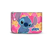 Disney Lilo et Stitch Cute-Petit Porte-Monnaie Carré, Rose, 13 x 10 cm