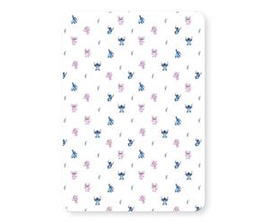 Disney Lilo et Stitch Drap Housse Double Officiel, Design Chill avec Stitch et Angel, Conçu pour Lits Doubles, Polyester Doux avec Bord élastique, Chambre d’Enfant