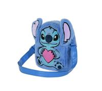 Disney Sac à bandoulière Lilo et Stitch Heart Action Plush Bleu
