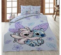Disney Lilo Et Stitch Linge de Lit Réversible 2tlg 135 X 200 CM 100% Coton
