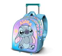 Karactermania Lilo & Stitch 3d 34x26x13 Cm 11.50l Wheeled Backpack Bleu Enfants
