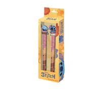Disney Lilo et Stitch Mix-Pack de 2 Stylos Gel Effaçables, Jaune, 9,5 x 23 cm