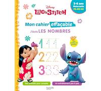 Disney - Lilo et Stitch - Mon cahier effaçable - J'écris les nombres (3 - 6 ans)