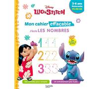 Hachette Pratique – Disney : Lilo et Stitch – Mon cahier effaçable – J'écris les nombres (3-6 ans)