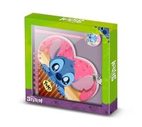 Disney Lilo et Stitch Muffin-Journal Coeur + Stylo, Rose
