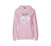 Disney Lilo et Stitch Pull et Sweat à Capuche Femme Rose et Bleu Taille S à L Hoody Sweat-Shirt Adolescent, Rose, M
