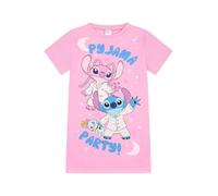 Disney Lilo et Stitch Pyjama de fête, chemise de nuit pour filles - Nuit de Lilo et Stitch pour enfants, rose, 9-10 ans