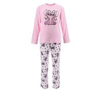 Disney Lilo et Stitch, Pyjama Long, Femme (FR/ES, Alpha/Lettres, L, Taille Normale, Taille Normale, Rose Clair)