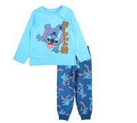Disney Lilo et Stitch, Pyjama Long, Garçon (FR/ES, Âge, 8 Ans, Taille Normale, Bleu)