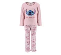 Disney Lilo et Stitch, Pyjama Long,Polaire, Fille (FR/ES, Âge, 3 Ans, Taille Normale, Rose)