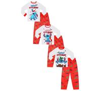 Disney Lilo et Stitch Pyjamas de Noël de famille assortis Merry Stitchmas Xmas Hommes Femmes Garçons Filles, blanc, XXL