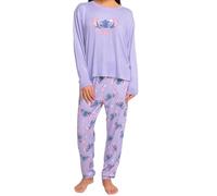 Disney Lilo et Stitch Pyjamas | Pyjamas Stitch pour Femmes | Vêtements de Nuit d'hiver pour Femmes | Pyjamas Chauds pour Femmes | Vêtements de Nuit pour Femmes | Violet M