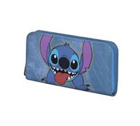 Disney Lilo et Stitch Steel-Portefeuille Essentiel, Bleu, 19 x 10 cm