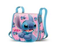 Disney Sac à Bandoulière Muffin, Mini 17 x 16 cm Girl's, Lilo et Stitch Bleu, One Size