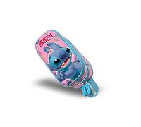 Disney Lilo et Stitch Surprise-Trousse 3D Double, Bleu, 22 x 10 cm