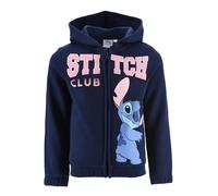 Disney Lilo et Stitch, Sweat Shirt, Fille (FR/ES, Âge, 6 Ans, Taille Normale, Bleu Marine)