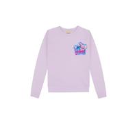 Disney Lilo et Stitch Sweat-shirt pour fille - Stitch et Angel Love - Pull adolescente fille - Sweat à capuche - Coton - Stitch - Manches longues, lilas, 134-140