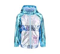 Disney Lilo et Stitch Veste pour Fille, Blouson D'hiver Irisé Angel et Stitch Manteau à Capuche pour Fille, Taille 6 Ans | Bleu