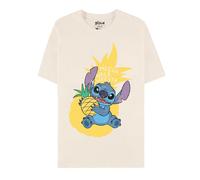 Disney Lilo Pineapple Stitch-Short Sleeved T-Shirt Mixte L White-417