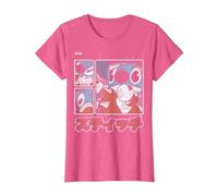 Disney Lilo & Stitch 626 Stitch Day Kanji Panels T-Shirt, Femme, Rose Chiné, XS
