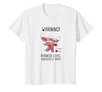 Disney Lilo & Stitch 626 Stitch Day Warning Badness Level T-Shirt, Enfant, Blanc, 8 ans