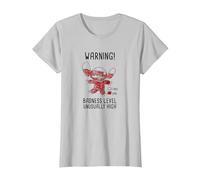 Disney Lilo & Stitch 626 Stitch Day Warning Badness Level T-Shirt, Femme, Argent, M