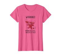 Disney Lilo & Stitch 626 Stitch Day Warning Badness Level T-Shirt, Femme, Rose Chiné, 3XL