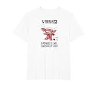 Disney Lilo & Stitch 626 Stitch Day Warning Badness Level T-Shirt, Homme Grandes tailles, Blanc, 4X Tall