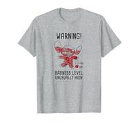Disney Lilo & Stitch 626 Stitch Day Warning Badness Level T-Shirt, Homme, Gris Chiné, 4XL