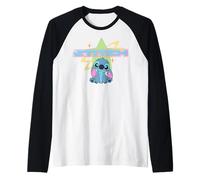 Disney Lilo & Stitch Adorable Y2K Style Color Pop Poster Manche Raglan