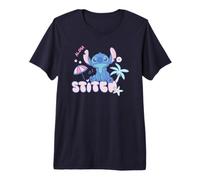 Disney Lilo & Stitch Aloha Cute Stitch Pastel Color Logo T-shirt haut de gamme