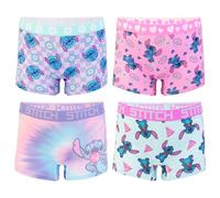 Disney Lilo & Stitch Culotte et short pour fille Motif ange Taille 36-38, Lot de 4 Althetic Girl Bxrbr, 8