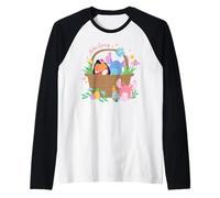 Disney Lilo & Stitch + Angel Aloha Spring Easter Eggs Basket Manche Raglan