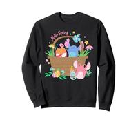 Disney Lilo & Stitch + Angel Aloha Spring Easter Eggs Basket Sweatshirt