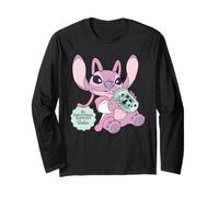Disney Lilo & Stitch Angel My Emotional Support Boba Tea Manche Longue