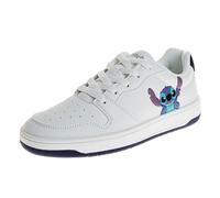Disney Lilo & Stitch Baskets à lacets légères et respirantes pour filles et femmes (11-4 enfants/5-10 adultes), Blanc - Taille adulte, 36 EU