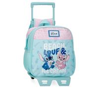 Disney Lilo & Stitch Beach & Love, Sac à Dos Scolaire compartimenté, avec poignée de Transport et Plusieurs Poches, par Joumma Bags