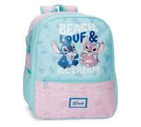 Disney Joumma Stitch Beach & Love Sac à Dos Décontracté Vert Turquoise 27x33x11 cm Polyester