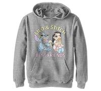 Disney Lilo & Stitch - Best Friends YTH Hoodie Heather Grey 9/11