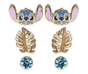 Disney Lilo & Stitch Blue and Gold Coloured 3 Piece Earring Set SF00262YRQL.PH