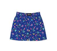 disney Lilo & Stitch Boxer en Jersey de Coton avec Braguette à Boutons pour Homme, Bleu, M