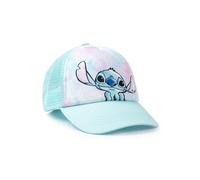 Disney Lilo & Stitch Casquette de baseball réglable pour fille en bleu clair | Chapeau décontracté avec motif Stitch | Stitch Merch | Protection solaire arrière en maille | Casquette incurvée pour