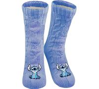 Disney Lilo & Stitch Chaussettes de maison en tricot pour femme Chaussettes douillettes d'hiver chaudes Violet, lilas, 39-42