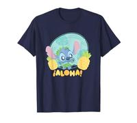 Disney Lilo & Stitch Cute Baby Stitch Aloha Big Chest Logo T-Shirt