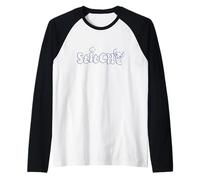Disney Lilo & Stitch Cute Cloud Stitch Big Chest Logo Manche Raglan
