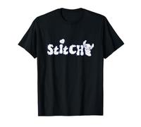 Disney Lilo & Stitch Cute Cloud Stitch Big Chest Logo T-Shirt